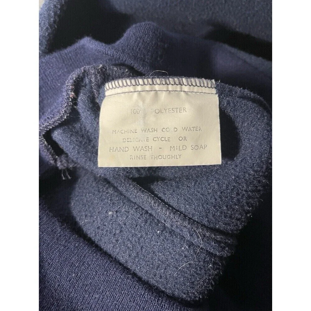 Vintage 80’s Old Label The North Face Fleece Jacket Blue Mens Large